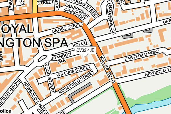 CV32 4JE map - OS OpenMap – Local (Ordnance Survey) CV32 4JE map - OS OpenMap – Local (Ordnance Survey)