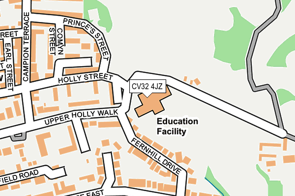 CV32 4JZ map - OS OpenMap – Local (Ordnance Survey) CV32 4JZ map - OS OpenMap – Local (Ordnance Survey)