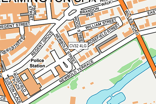 CV32 4LG map - OS OpenMap – Local (Ordnance Survey) CV32 4LG map - OS OpenMap – Local (Ordnance Survey)