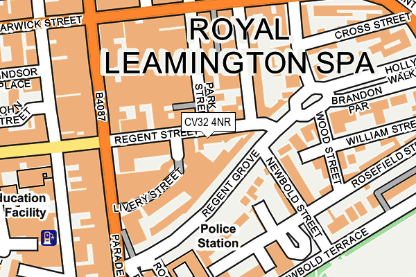 CV32 4NR map - OS OpenMap – Local (Ordnance Survey) CV32 4NR map - OS OpenMap – Local (Ordnance Survey)