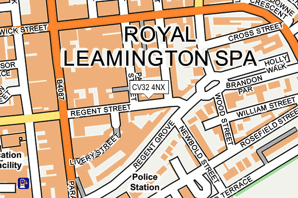 CV32 4NX map - OS OpenMap – Local (Ordnance Survey) CV32 4NX map - OS OpenMap – Local (Ordnance Survey)