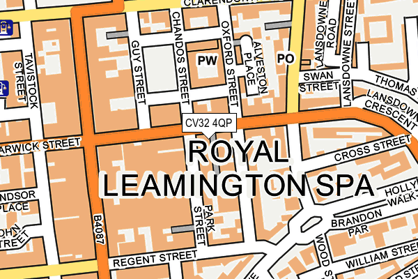 CV32 4QP map - OS OpenMap – Local (Ordnance Survey) CV32 4QP map - OS OpenMap – Local (Ordnance Survey)