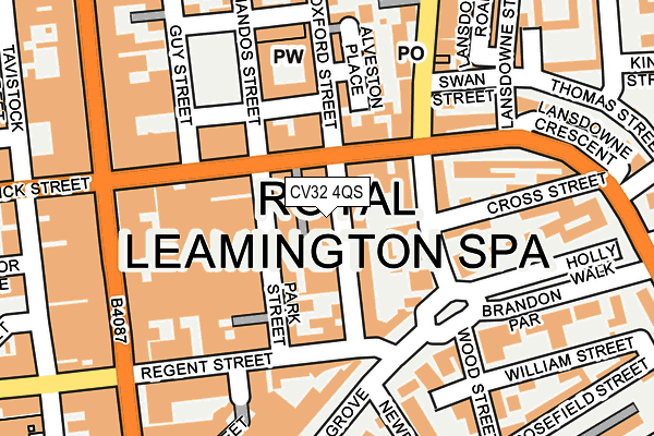 CV32 4QS map - OS OpenMap – Local (Ordnance Survey) CV32 4QS map - OS OpenMap – Local (Ordnance Survey)