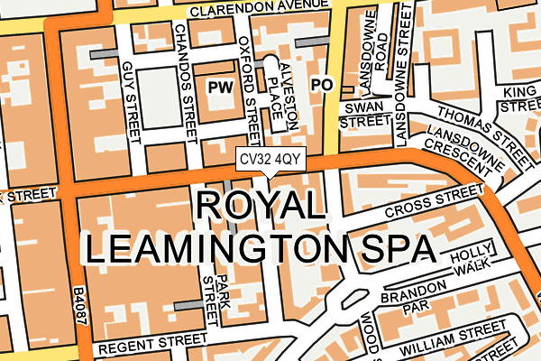 CV32 4QY map - OS OpenMap – Local (Ordnance Survey) CV32 4QY map - OS OpenMap – Local (Ordnance Survey)