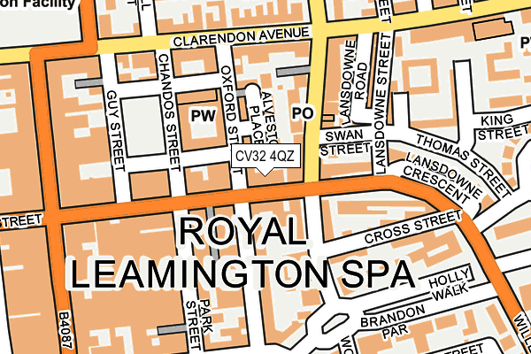 CV32 4QZ map - OS OpenMap – Local (Ordnance Survey) CV32 4QZ map - OS OpenMap – Local (Ordnance Survey)