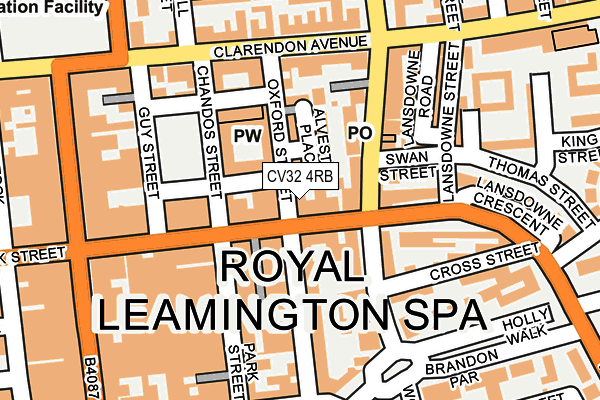 CV32 4RB map - OS OpenMap – Local (Ordnance Survey) CV32 4RB map - OS OpenMap – Local (Ordnance Survey)