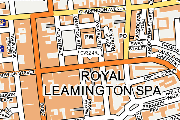CV32 4RJ map - OS OpenMap – Local (Ordnance Survey) CV32 4RJ map - OS OpenMap – Local (Ordnance Survey)