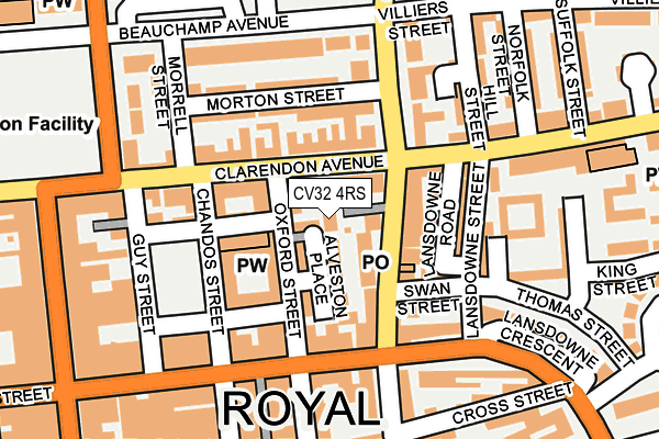 CV32 4RS map - OS OpenMap – Local (Ordnance Survey) CV32 4RS map - OS OpenMap – Local (Ordnance Survey)