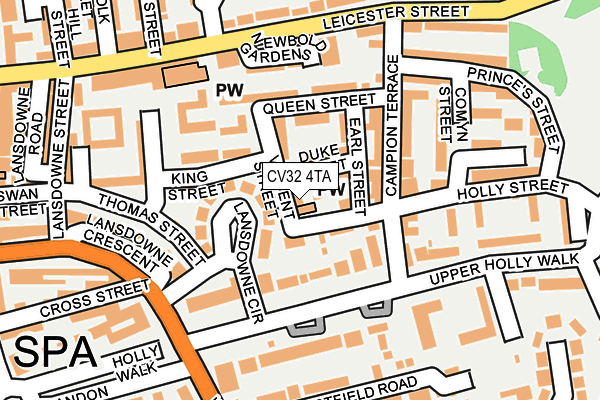 CV32 4TA map - OS OpenMap – Local (Ordnance Survey) CV32 4TA map - OS OpenMap – Local (Ordnance Survey)