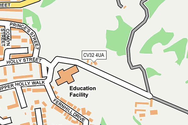 CV32 4UA map - OS OpenMap – Local (Ordnance Survey) CV32 4UA map - OS OpenMap – Local (Ordnance Survey)