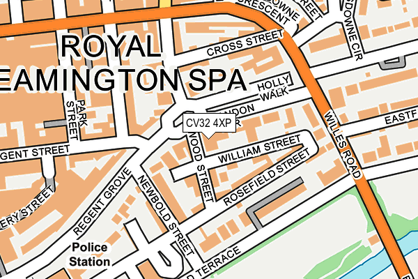 CV32 4XP map - OS OpenMap – Local (Ordnance Survey) CV32 4XP map - OS OpenMap – Local (Ordnance Survey)