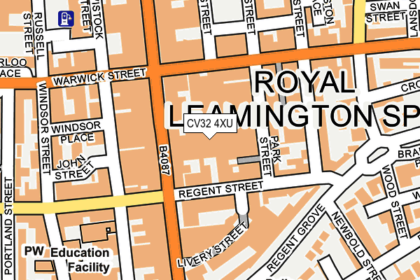 CV32 4XU map - OS OpenMap – Local (Ordnance Survey) CV32 4XU map - OS OpenMap – Local (Ordnance Survey)