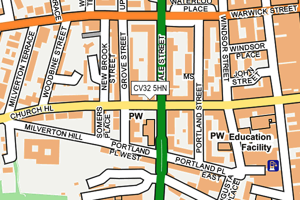 CV32 5HN map - OS OpenMap – Local (Ordnance Survey) CV32 5HN map - OS OpenMap – Local (Ordnance Survey)