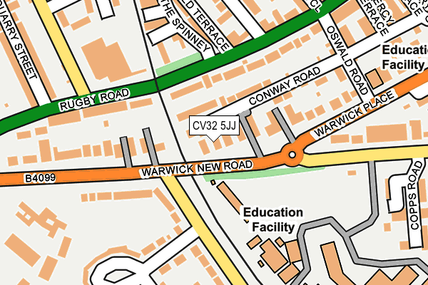 CV32 5JJ map - OS OpenMap – Local (Ordnance Survey) CV32 5JJ map - OS OpenMap – Local (Ordnance Survey)
