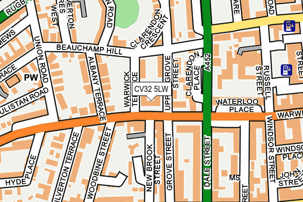 CV32 5LW map - OS OpenMap – Local (Ordnance Survey)