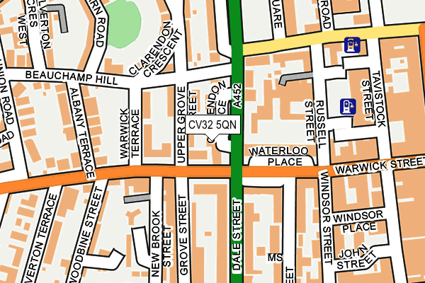 CV32 5QN map - OS OpenMap – Local (Ordnance Survey)