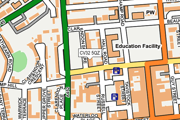 CV32 5QZ map - OS OpenMap – Local (Ordnance Survey) CV32 5QZ map - OS OpenMap – Local (Ordnance Survey)