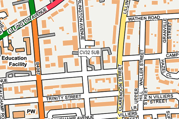 CV32 5UB map - OS OpenMap – Local (Ordnance Survey) CV32 5UB map - OS OpenMap – Local (Ordnance Survey)