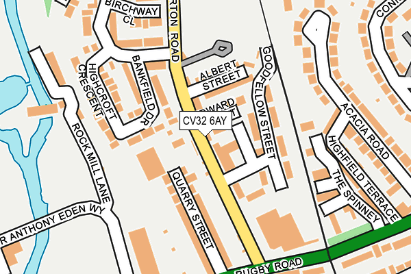 CV32 6AY map - OS OpenMap – Local (Ordnance Survey) CV32 6AY map - OS OpenMap – Local (Ordnance Survey)