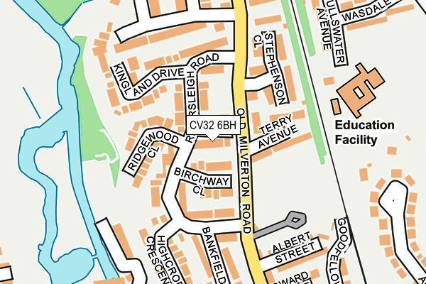 CV32 6BH map - OS OpenMap – Local (Ordnance Survey) CV32 6BH map - OS OpenMap – Local (Ordnance Survey)