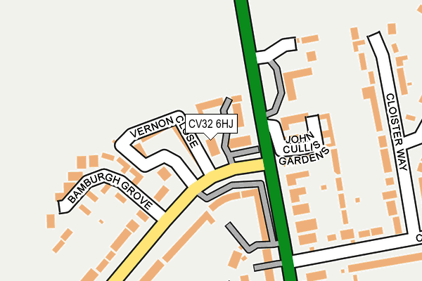 CV32 6HJ map - OS OpenMap – Local (Ordnance Survey) CV32 6HJ map - OS OpenMap – Local (Ordnance Survey)