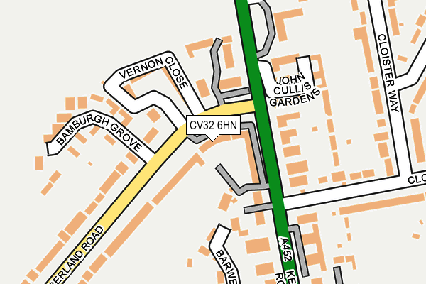 CV32 6HN map - OS OpenMap – Local (Ordnance Survey) CV32 6HN map - OS OpenMap – Local (Ordnance Survey)