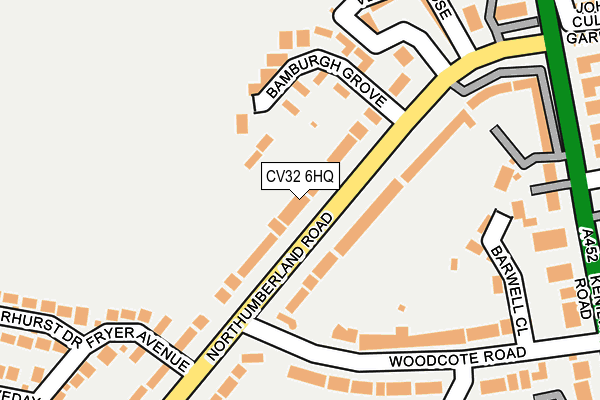 CV32 6HQ map - OS OpenMap – Local (Ordnance Survey) CV32 6HQ map - OS OpenMap – Local (Ordnance Survey)