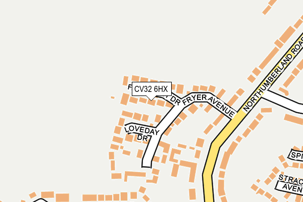 CV32 6HX map - OS OpenMap – Local (Ordnance Survey) CV32 6HX map - OS OpenMap – Local (Ordnance Survey)