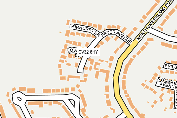 CV32 6HY map - OS OpenMap – Local (Ordnance Survey) CV32 6HY map - OS OpenMap – Local (Ordnance Survey)