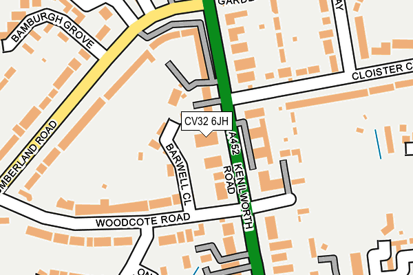 CV32 6JH map - OS OpenMap – Local (Ordnance Survey)