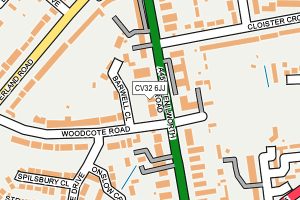 CV32 6JJ map - OS OpenMap – Local (Ordnance Survey) CV32 6JJ map - OS OpenMap – Local (Ordnance Survey)