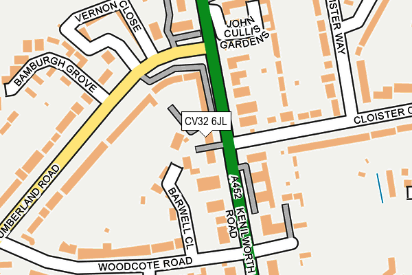 CV32 6JL map - OS OpenMap – Local (Ordnance Survey) CV32 6JL map - OS OpenMap – Local (Ordnance Survey)