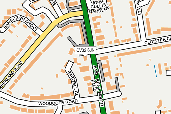 CV32 6JN map - OS OpenMap – Local (Ordnance Survey) CV32 6JN map - OS OpenMap – Local (Ordnance Survey)
