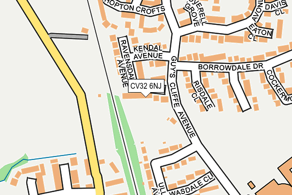 CV32 6NJ map - OS OpenMap – Local (Ordnance Survey) CV32 6NJ map - OS OpenMap – Local (Ordnance Survey)