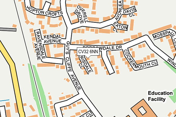 CV32 6NN map - OS OpenMap – Local (Ordnance Survey) CV32 6NN map - OS OpenMap – Local (Ordnance Survey)