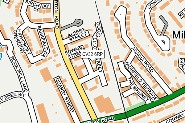 CV32 6RP map - OS OpenMap – Local (Ordnance Survey) CV32 6RP map - OS OpenMap – Local (Ordnance Survey)