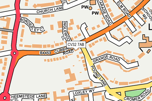 CV32 7AB map - OS OpenMap – Local (Ordnance Survey) CV32 7AB map - OS OpenMap – Local (Ordnance Survey)