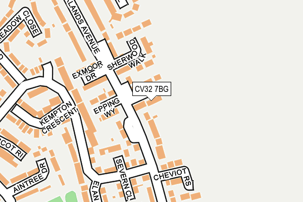 CV32 7BG map - OS OpenMap – Local (Ordnance Survey) CV32 7BG map - OS OpenMap – Local (Ordnance Survey)