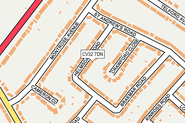 CV32 7DN map - OS OpenMap – Local (Ordnance Survey) CV32 7DN map - OS OpenMap – Local (Ordnance Survey)