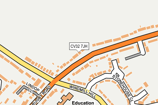 CV32 7JH map - OS OpenMap – Local (Ordnance Survey) CV32 7JH map - OS OpenMap – Local (Ordnance Survey)
