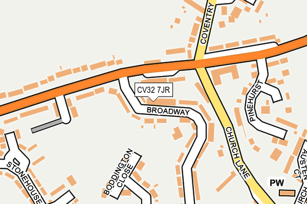 CV32 7JR map - OS OpenMap – Local (Ordnance Survey)