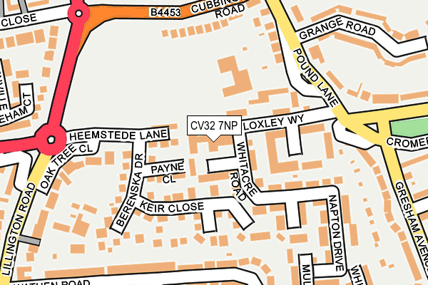 CV32 7NP map - OS OpenMap – Local (Ordnance Survey) CV32 7NP map - OS OpenMap – Local (Ordnance Survey)