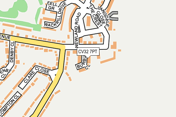CV32 7PT map - OS OpenMap – Local (Ordnance Survey) CV32 7PT map - OS OpenMap – Local (Ordnance Survey)