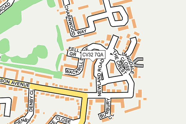 CV32 7QA map - OS OpenMap – Local (Ordnance Survey) CV32 7QA map - OS OpenMap – Local (Ordnance Survey)
