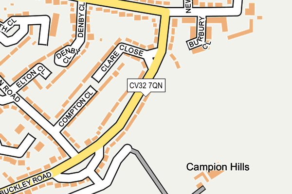 CV32 7QN map - OS OpenMap – Local (Ordnance Survey) CV32 7QN map - OS OpenMap – Local (Ordnance Survey)