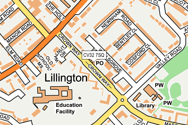 CV32 7SQ map - OS OpenMap – Local (Ordnance Survey) CV32 7SQ map - OS OpenMap – Local (Ordnance Survey)