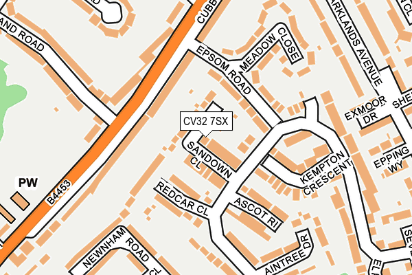 CV32 7SX map - OS OpenMap – Local (Ordnance Survey) CV32 7SX map - OS OpenMap – Local (Ordnance Survey)