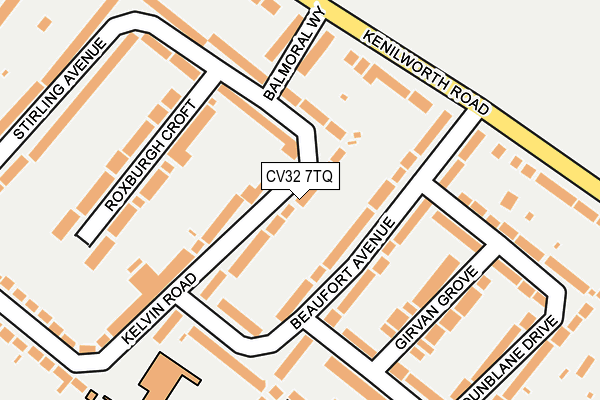 CV32 7TQ map - OS OpenMap – Local (Ordnance Survey) CV32 7TQ map - OS OpenMap – Local (Ordnance Survey)