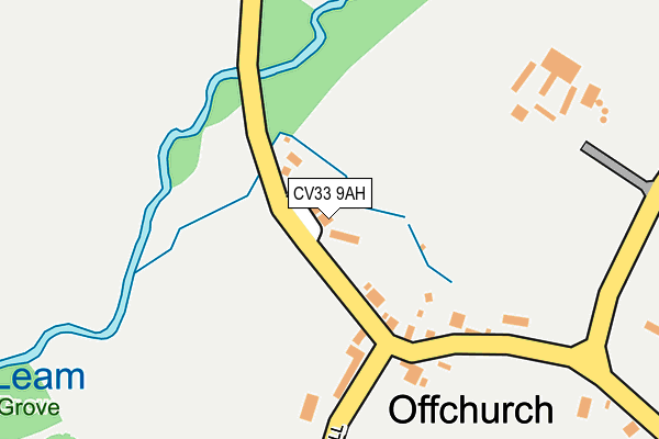 CV33 9AH map - OS OpenMap – Local (Ordnance Survey) CV33 9AH map - OS OpenMap – Local (Ordnance Survey)