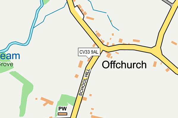 CV33 9AL map - OS OpenMap – Local (Ordnance Survey)